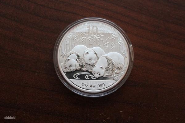 Панда СЕРЕБРЯНАЯ монета 2013 (Китай) (фото #1)