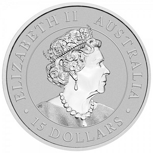 2022 1/10 oz $15 AUD Australian Platinum Kookaburra Coin BU (2 foto / 2)