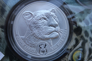 1 oz 5 Rand South African Big Five Silver coins (4 foto / 9)