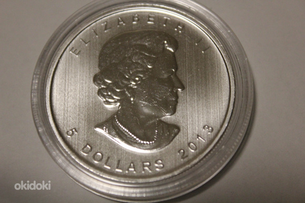 Серебряная монета Канадский кленовый лист 1 унция 2013, 2014 (фото #2)
