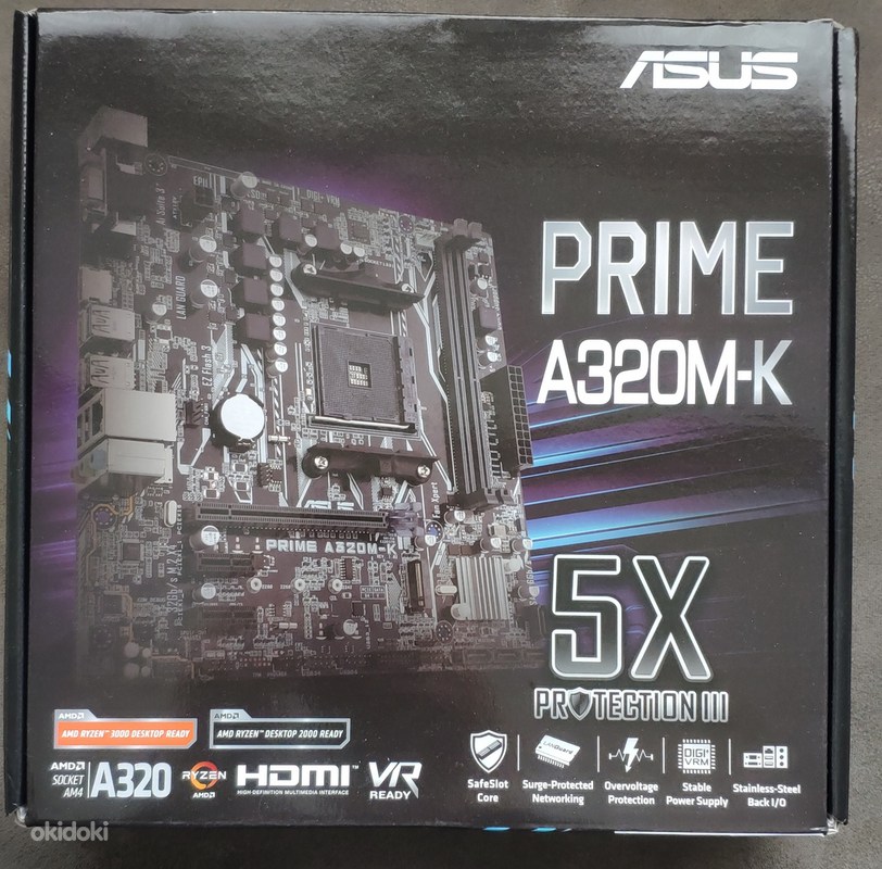 Материнская плата asus Prime A320M-K новая. - Tallinn - Комплектующие ...