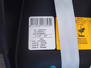 Maxi cosi cabriofix i-size turvahäll (3 foto / 4)