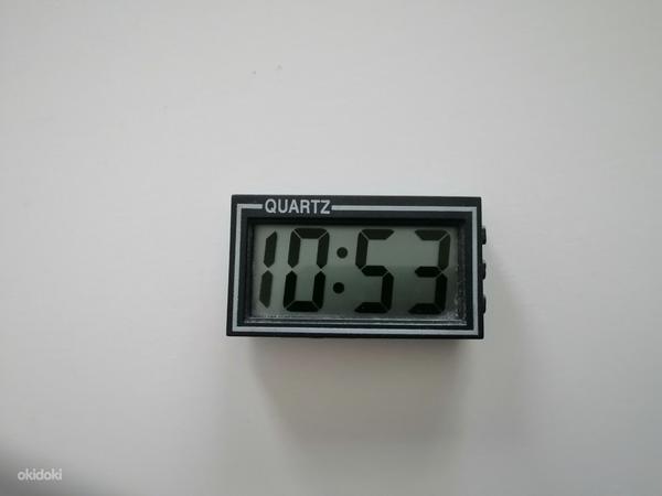 Цифровой ЖК-термометр гигрометр+часы в машину (фото #6)
