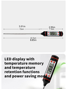 Digitaalne LCD termomeeter hügromeeter+kell. (4 foto / 8)