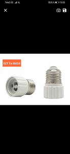 Halogeen.G4,adapterid E27 to E14, to GU10 (5 foto / 6)