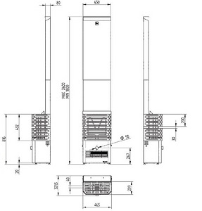 Elektrikeris Saunum Primary 4,5 kW (must) (4 foto / 4)