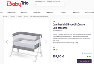 Beebivoodi/häll "Cam" rattastega, mobiilne ja mugav (9 foto / 10)