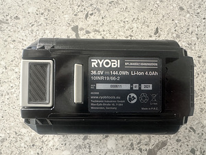 Ryobi 36v aku ja laadija. (2 foto / 5)