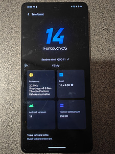 Mobiiltelefon IQOO 11 (5G, 16 GB RAM, 256GB) (3 foto / 4)