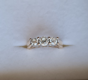 Teemantsõrmus 1,11ct 585 -7,7 g (2 foto / 5)