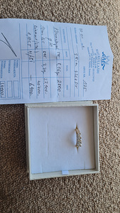 Teemantsõrmus 1,11ct 585 -7,7 g (3 foto / 5)