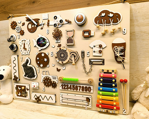 Busy Board - Arendav tegelustahvel beebile al 1a (8 foto / 8)