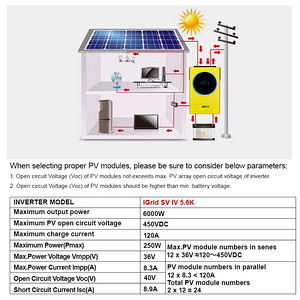 Hübriidinverter 48v 5,6kw (2 foto / 4)