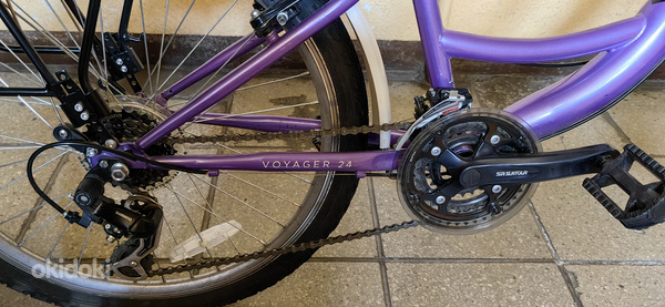 Велосипед Muddyfoh Voyager 24 Grl71 White/purple 24 Inch (фото #2)