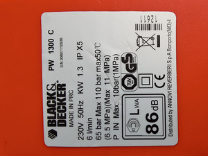 Survepesur Black & Decker PW1300C (6 foto / 6)