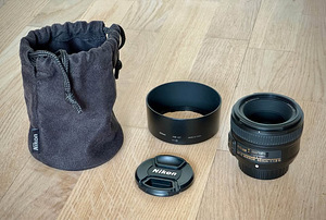Nikon AF-S Nikkor 50mm f/1.8G objektiiv (2 foto / 3)