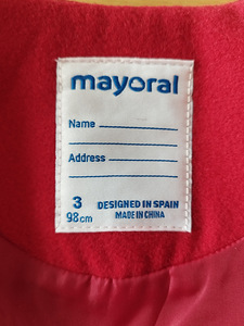 Mantel Mayoral 98cm (3 foto / 3)