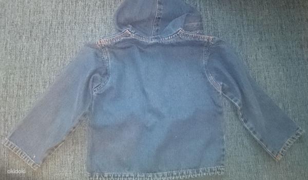 Джинсовая куртка с капюшоном, размер 104-110см (фото #3)