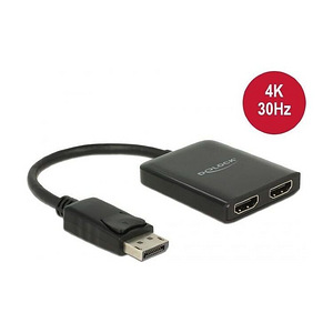 DisplayPort to 2x HDMI jaotur, 4K 30Hz (1 foto / 1)