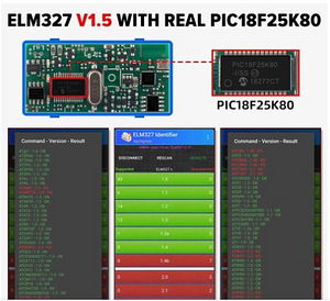 ELM327 v.1.5 bluetooth OBD2 диагностический адаптер PIC-чип (2 фото из 3)