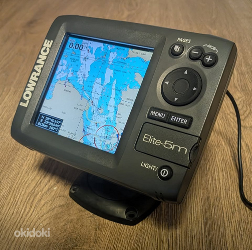 Картплоттер Lowrance Elite-5m с картой глубин