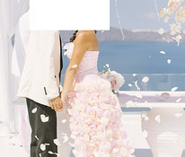 Розовое свадебное платье / торжественное платье, размер M