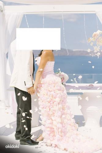Розовое свадебное платье / торжественное платье, размер M (фото #1)