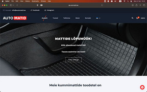 Müüa automattide koduleht koos kaubaga