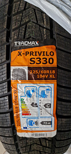 Lamellrehvid Tracmax X-PRIVILO S330 225/60 R18 M+S (4 foto / 5)