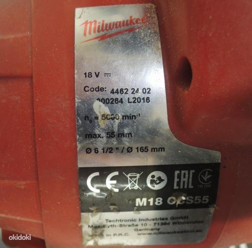 Аккумуляторная циркулярная пила Milwaukee M18 CCS55 (фото #7)
