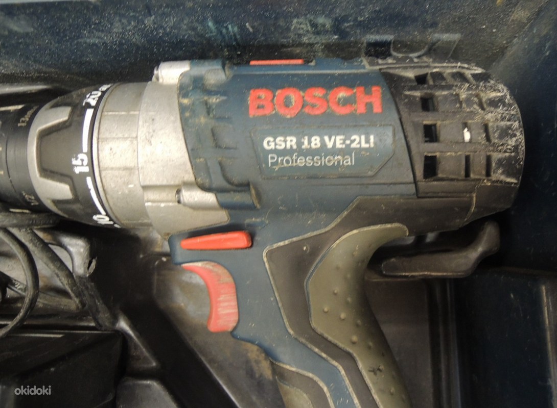 Lööktrell-kruvikeeraja Bosch GSR 18 VE-2-Li + laadija (foto #4)