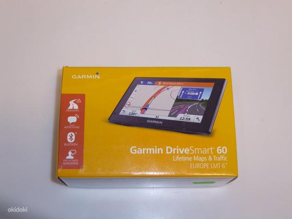 Навигатор Garmin DriveSmart 60 LMT + коробка + зарядка (фото #3)