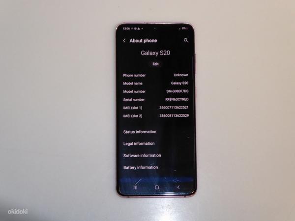 Мобильный телефон Samsung Galaxy S20 + Коробка + Зарядка (фото #4)