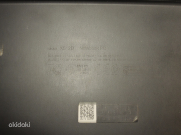 Sülearvuti Asus Vivobook X512DA + laadija (foto #4)