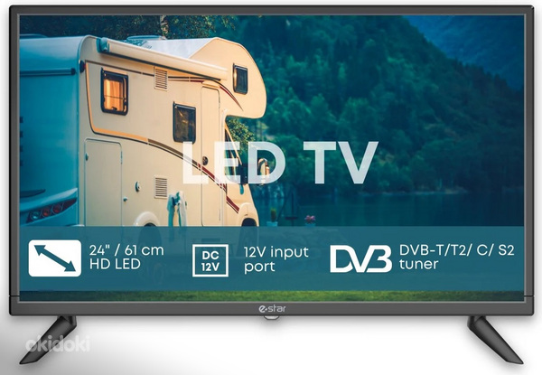 Телевизор E-Star LEDTV24D5T2 + Пульт + Коробка (фото #1)