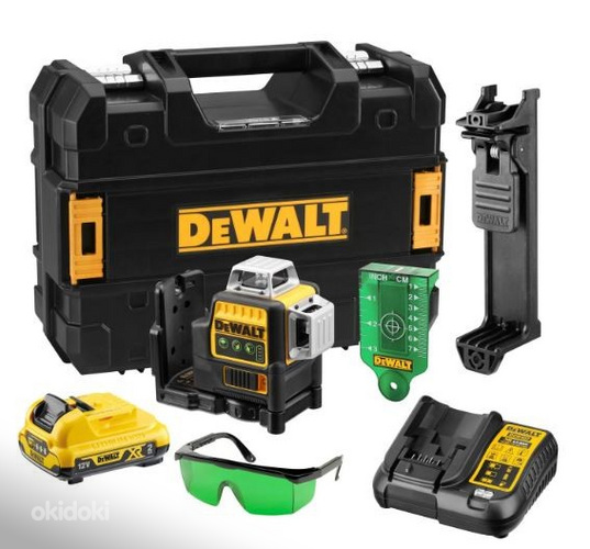 Лазерный нивелир DeWalt DCE089G + чемодан
