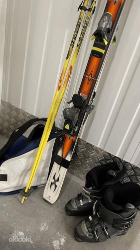 Горные лыжи Rossignol 170см ботинки 43размера (фото #3)