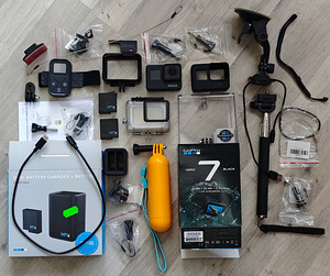 GoPro HERO 7 Black + pult + laadimisseade + tarvikud