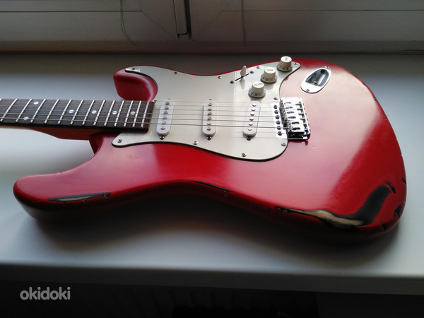 Aged Relic Partscaster Fiesta Red (фото #6)