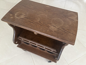 Antiikne puidust laud, 54x32x60H (3 foto / 3)