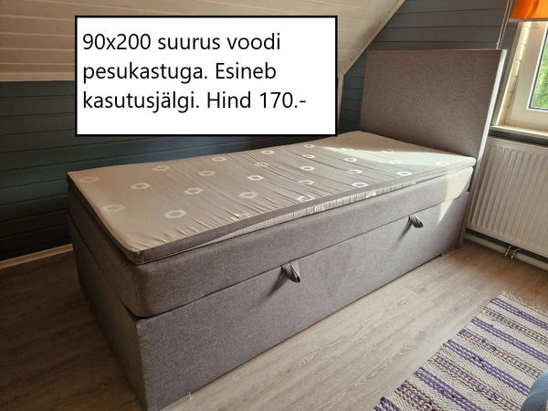 Pesukastiga voodi