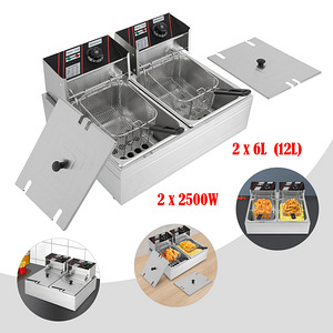 12L (6L + 6L) 5000W (2*2500W) качественная фритюрница новая (2 фото из 8)
