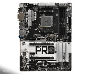 AsRock AB350 Pro4, Ryzen 5 3400G, DDR4 16GB, SSD 250GB M.2 (2 foto / 10)