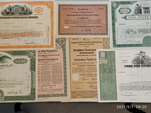 Сертификаты, облигации СССР, Украина,США,РФ,Царские.