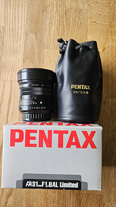 Smc Pentax FA 31mm f/1.8 AL Limited, black
