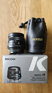 Smc Pentax FA 77mm f/1.8 Limited, black