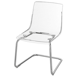 Uued Ikea DOCKSTA laud + uued Ikea TOBIAS akrüültoolid 4tk (5 foto / 10)