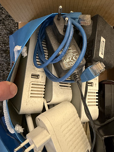 Telia Inteno DG301A ruuterid + toiteadapterid + kaablid 7tk (6 foto / 6)