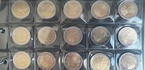 2 евровые монеты Эстонии UNC