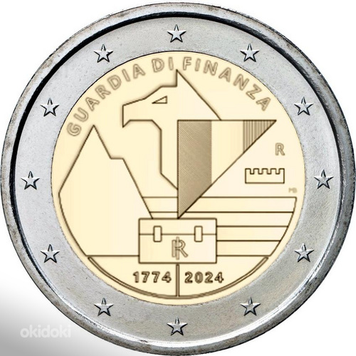 2 евровые монеты 2024 г UNC (фото #3)